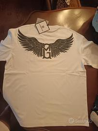 T-shirt bianca comoda G.Merican 