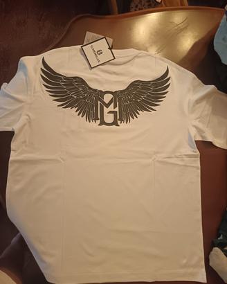 T-shirt bianca comoda G.Merican 