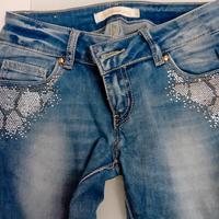 jeans elasticizzato donne :vita bassa