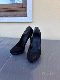 Scarpe nere con plateau