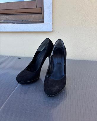 Scarpe nere con plateau