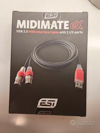 ADATTATORE -  MIDI USB 2.0 con 2 porte IN/OUT