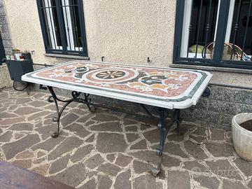 Tavolo e tavolino in marmo