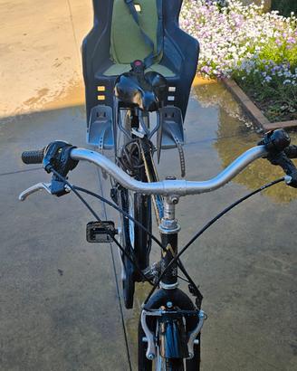 bici adulto con seggiolino posteriore
