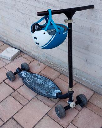 Monopattino oxelo stunt street 4 ruote