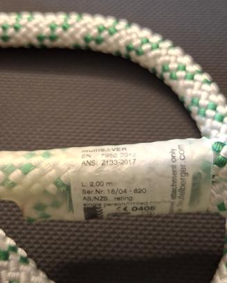 Cordino friction saver