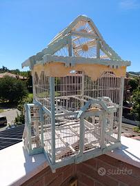 Voliera antica gabbia vintage shabby