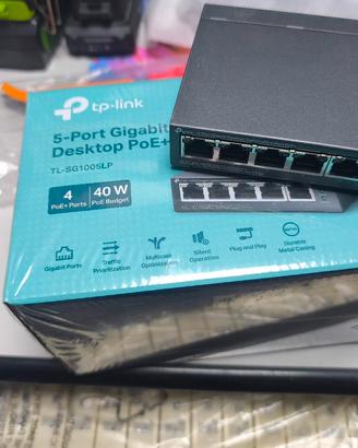 tp-link TL-SG1005LP switch poe 5 porte con 4 poe 