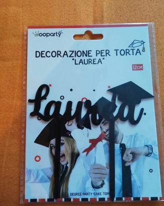 Set laurea festone e decorazione torta
