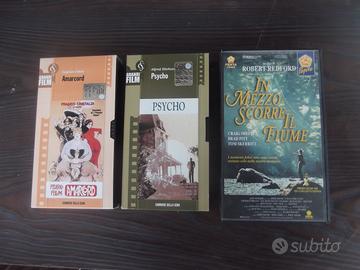 In mezzo scorre il fiume, Amarcord, Psycho in  VHS