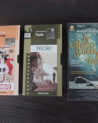 In mezzo scorre il fiume, Amarcord, Psycho in  VHS