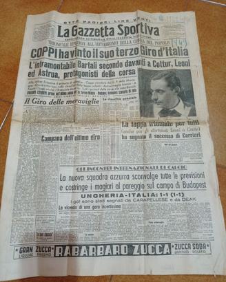 La Gazzetta sportiva Coppi campione d'Italia
