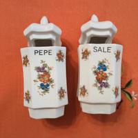 Set vintage in ceramica di sale e pepe