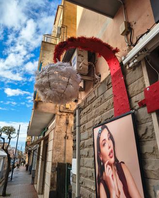 Addobbo natalizio negozio