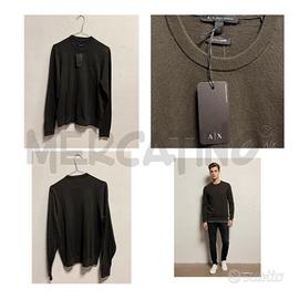 MAGLIONE B ARMANI EXCANGE FANGO NUOVA COTONE E CAS