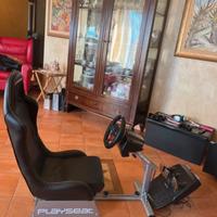 sedia postazione gaming playseat con volante ps4