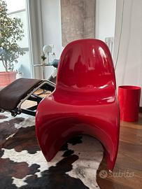 4 SEDIE MOD PANTON VINTAGE DESIGN ANNI 70