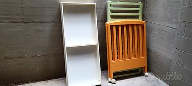 lettino,box e seggiolone 