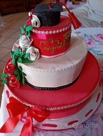 torta laurea fatta a mano in gomma eva