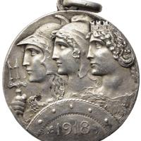 Medaglia VI Armata Altipiani WW1 1918 Francia UK