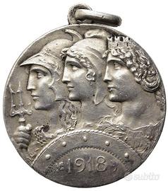 Medaglia VI Armata Altipiani WW1 1918 Francia UK