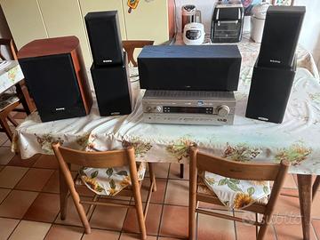 impianto stereo completo con amplificatore yamaha