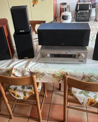impianto stereo completo con amplificatore yamaha