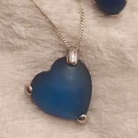 Set collana e orecchini d'argento anni 80