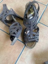 Sandali marroni tg 39 tacco 12