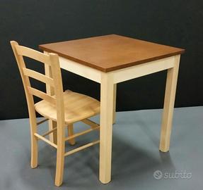 Tavolo ristorante varie misure bicolore