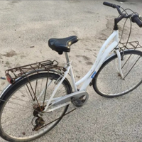 Bicicletta City Bike Bici 28" Bianca Unisex