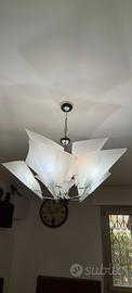 Lampadario da soffitto in vetro