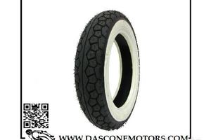 Copertura 3.50-8 42J TL nero bianco "VINTAGE"