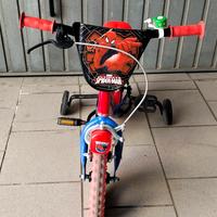 Bicicletta con rotelle Spider Man 