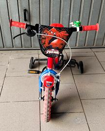Bicicletta con rotelle Spider Man 
