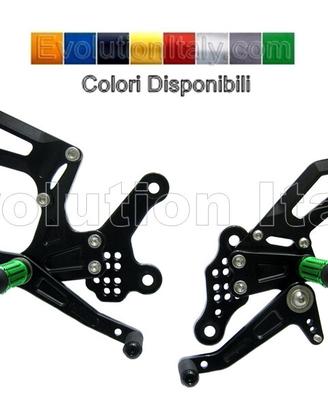 Pedane Arretrate Racing per KAWASAKI