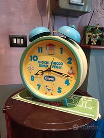 Sveglia orologio gigante chicco modernariato spot