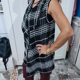 gilet lungo donna smanicato  tg S 