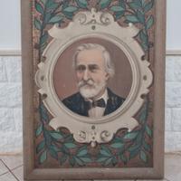 Tasselli antico grande quadro Giuseppe Verdi 1949