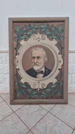 Tasselli antico grande quadro Giuseppe Verdi 1949