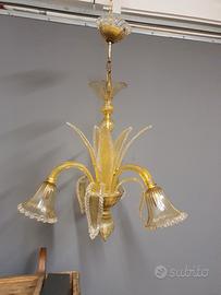 lampadario in vetro di murano 