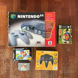 Lotto Nintendo 64 boxato GiG + giochi + controller