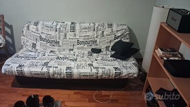 divano clic clac 1,80m e mobiletto