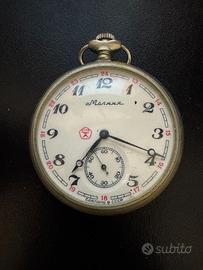 orologio da tasca meccanico Molnija (Молния)