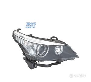 FARO BI-XENO BMW E60 05-07 ANGEL EYE SFONDO NERO D