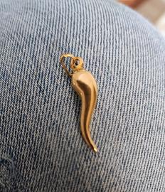 Piccolo corno oro giallo