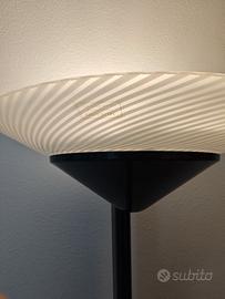 Lampada da terra con vetro originale di Murano
