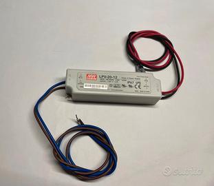 Alimentatore 12V 1,67A meanwell LPV-20-12
