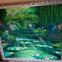 Quadro Massimo Meda - Giardino Monet 170x150 cm