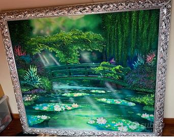 Quadro Massimo Meda - Giardino Monet 170x150 cm